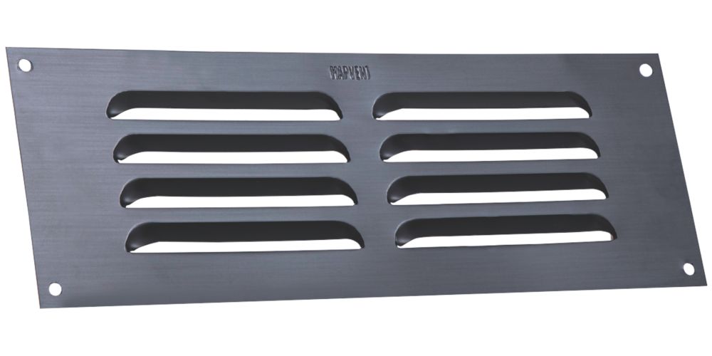 Image of Map Vent Fixed Louvre Vent Matt-Anthracite 229mm x 76mm 