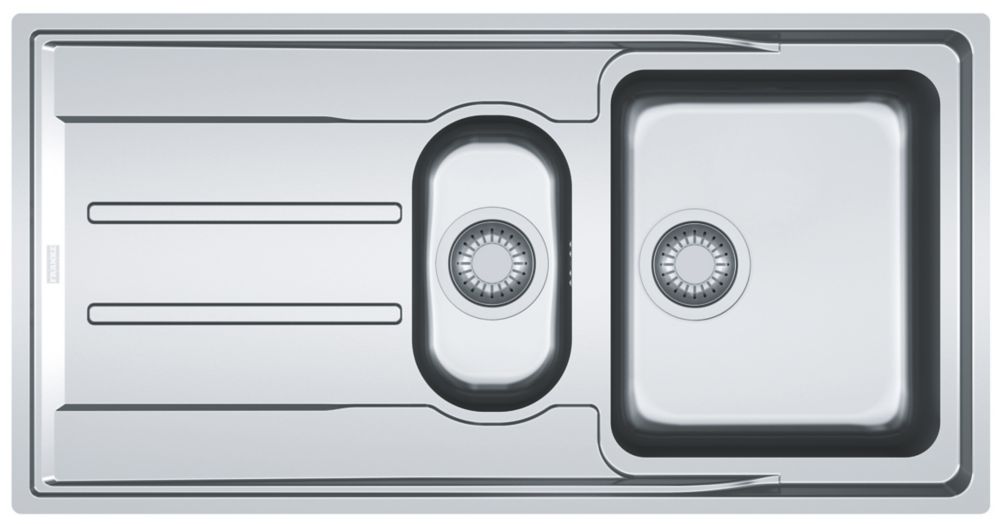 Image of Franke Aton 1.5 Bowl Stainless Steel Sink 1004mm x 514mm 