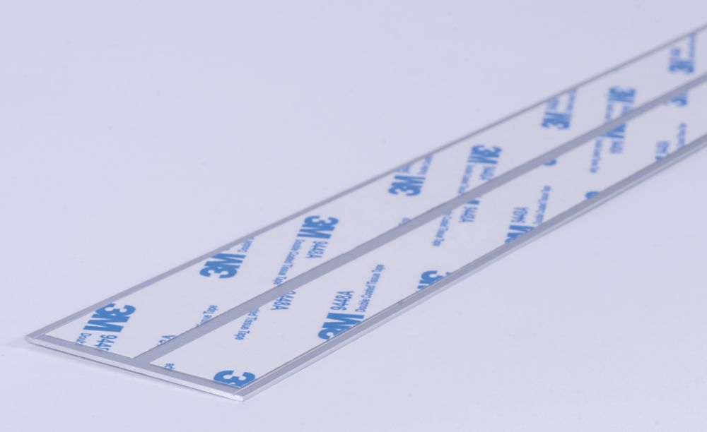 Image of Splashwall Jointing Plate Matt Silver 600mm x 4mm 