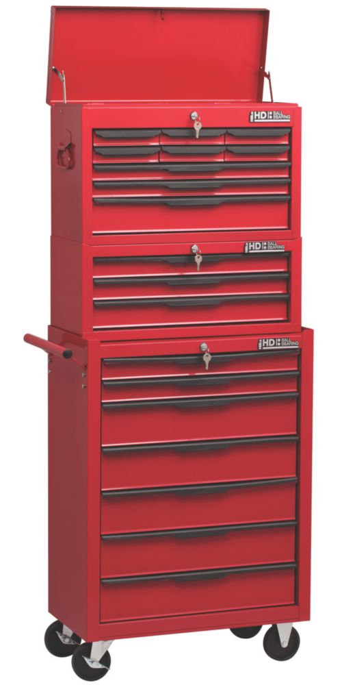 Image of Hilka Pro-Craft 19-Drawer Heavy Duty Tool Chest & Trolley 