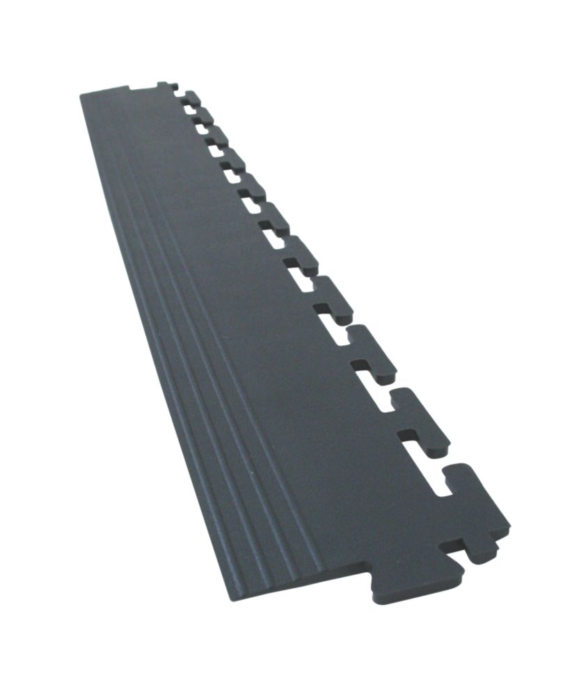 Image of COBA Europe Tough-Lock Eco Floor End Mat Black 500mm x 65mm x 5mm 4 Pack 