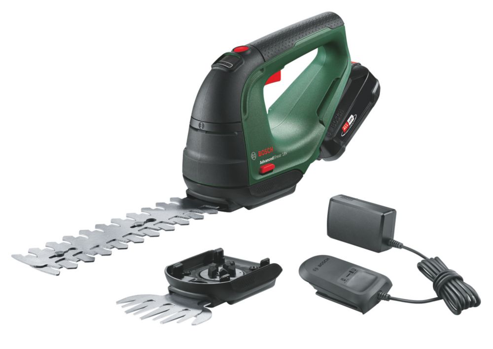 Image of Bosch AdvancedShear 18V-10 18V 1 x 2.0Ah Li-Ion Power for All Cordless Hedge Trimmer 