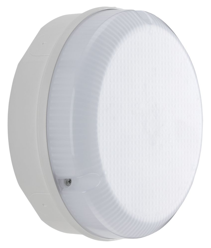 Image of Luceco Outdoor Round LED Bulkhead White 9W 1150lm 