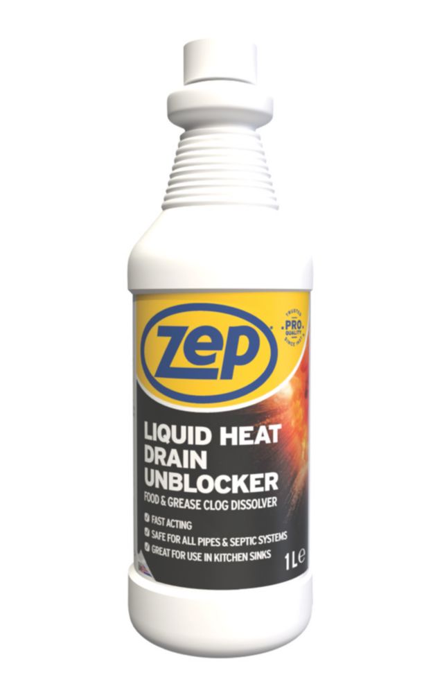 Image of Zep Liquid Heat Drain Unblocker 1Ltr 