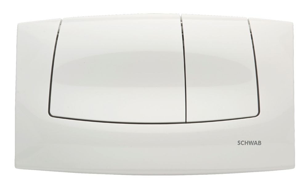 Image of Fluidmaster Schwab Onda 227693 Dual-Flush Flushing Plate White 
