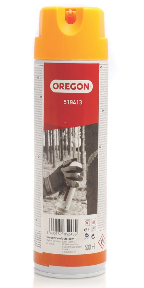 Image of Oregon Forestry Marker Spray Fluorescent Orange 500ml 