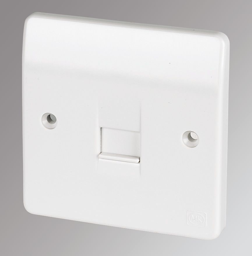 Image of MK Logic Plus Master Telephone Socket White 