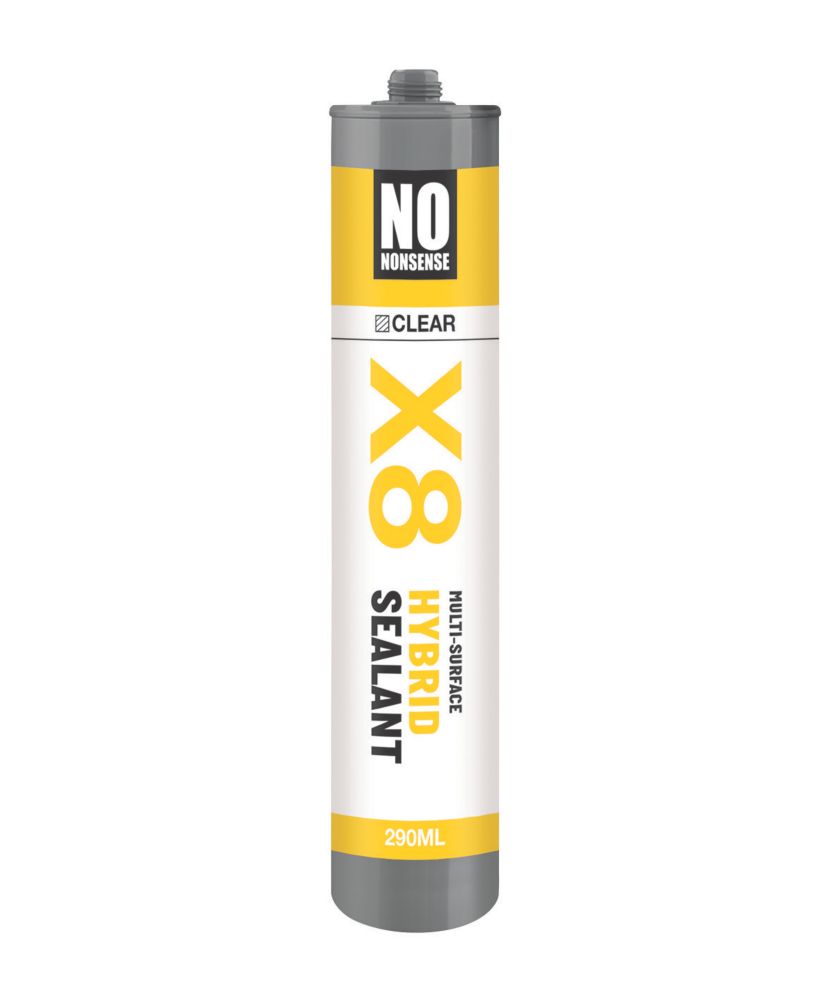 Image of No Nonsense X8 Hybrid Sealant & Adhesive Clear 290ml 