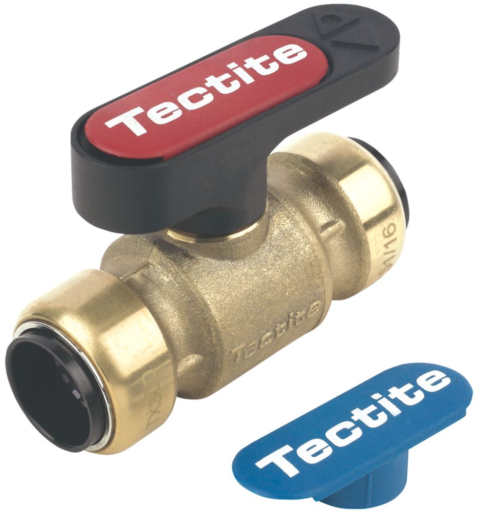 Image of Tectite Sprint Lever Ball Valve Brass 22mm 