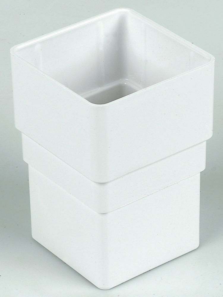 Image of FloPlast Square Line Square Drainage Socket White 65mm 