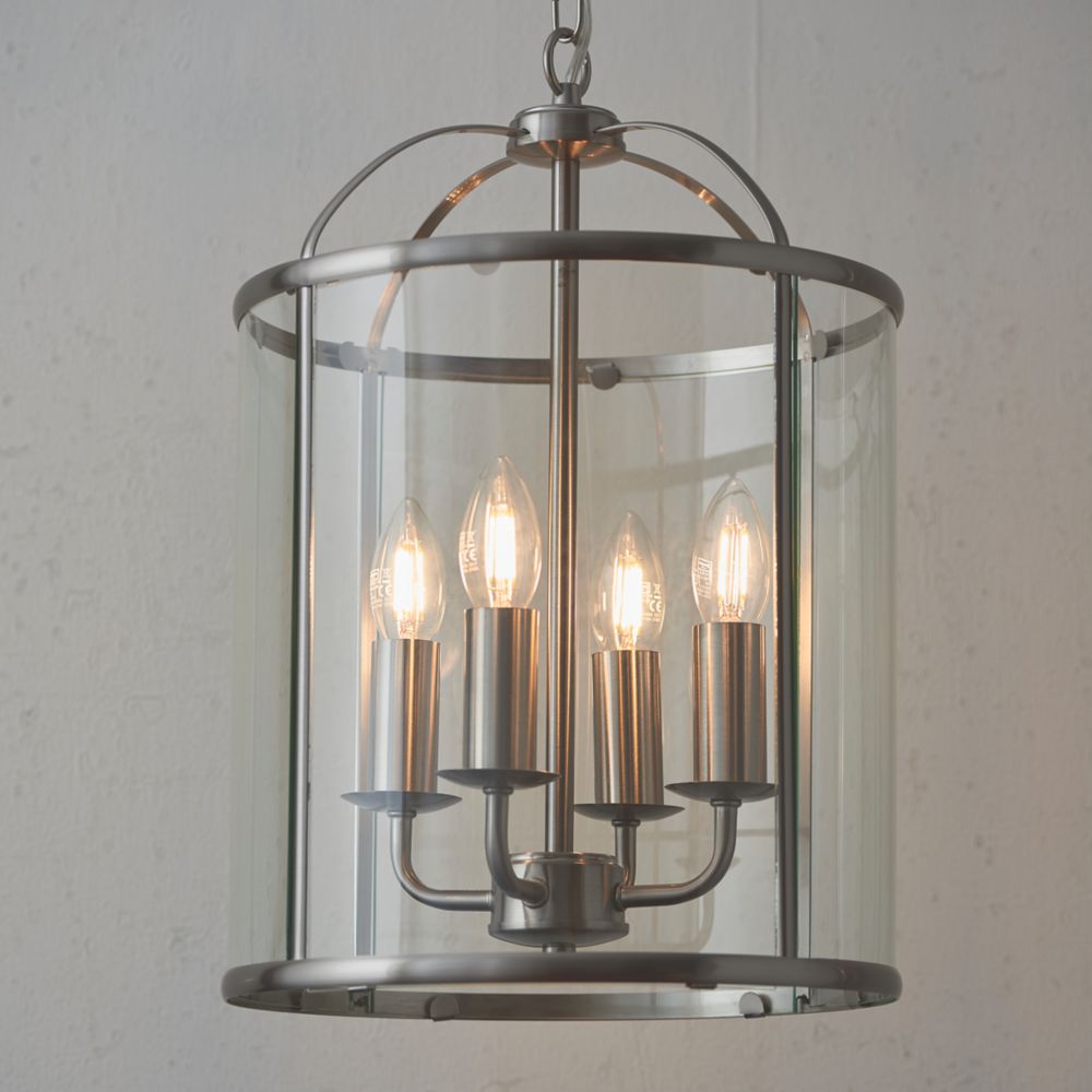 Image of Quay Design Liberty 4-Light Pendant Satin Nickel 