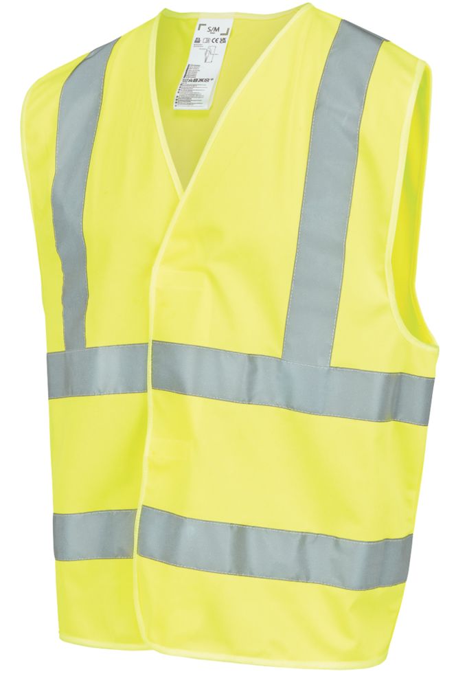 Image of Site Rushton Hi-Vis Waistcoat Yellow XX Large / XXX Large 52" Chest 