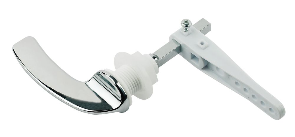 Image of Opella Single-Flush Toilet Cistern Lever Chrome 