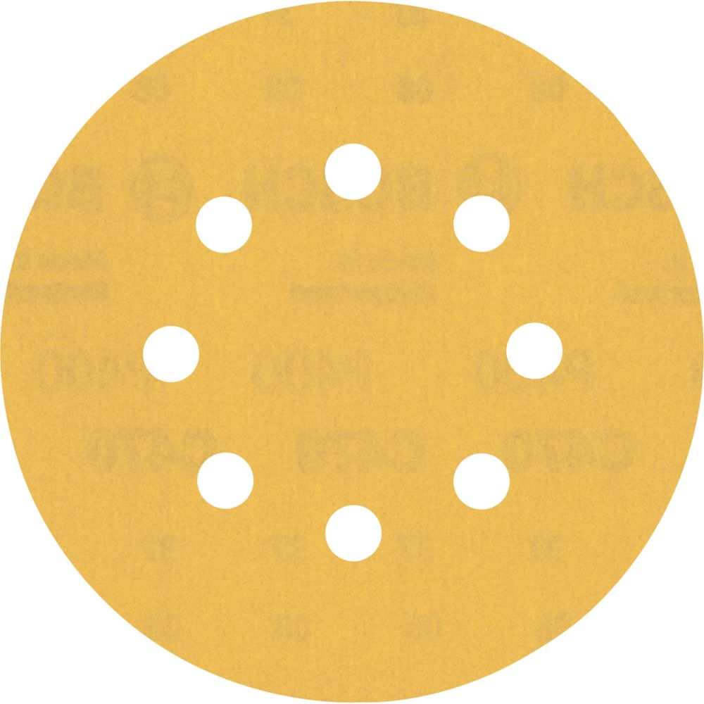 Image of Bosch Expert C470 Sanding Discs 8-Hole Punched 125mm 400 Grit 50 Pack 