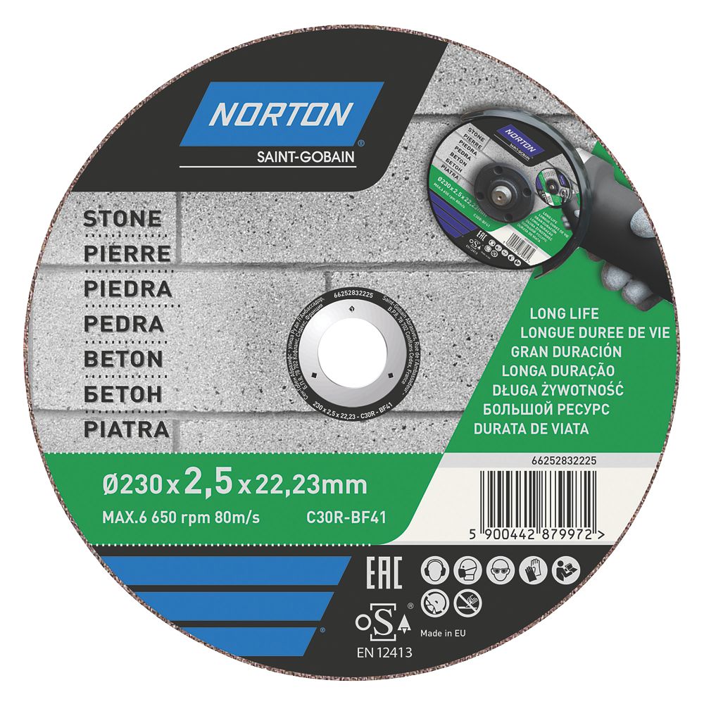 Image of Norton Masonry/Stone Stone Cutting Disc 9" 