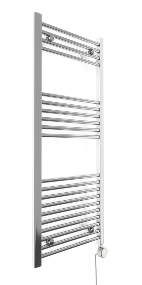 Image of Terma Leo Electric Towel Rail with MOA Blue Element 1200mm x 500mm Chrome 1023BTU 
