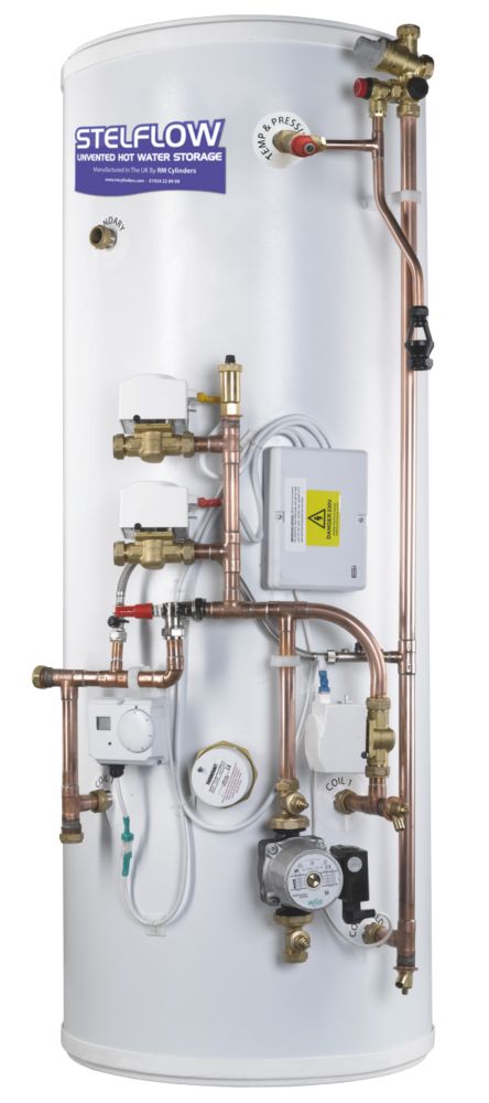 Image of RM Cylinders Indirect Pre-Plumb Unvented Twin Zone Cylinder 150Ltr 