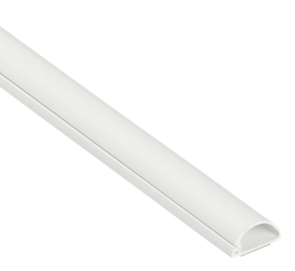 Image of D-Line PVC White Micro+ Trunking 20mm x 10mm x 2m 