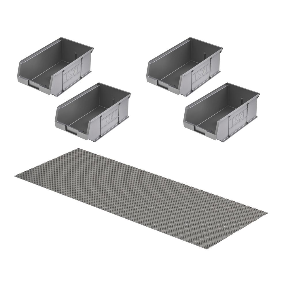 Image of Van Guard TVR-COM-015 Storage Bins & Matting Dark Grey 4 Pack 