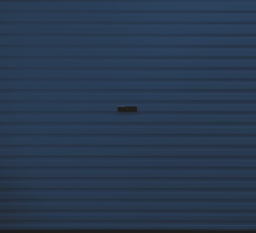 Image of Gliderol 7' 3" x 7' Non-Insulated Steel Roller Garage Door Navy Blue 