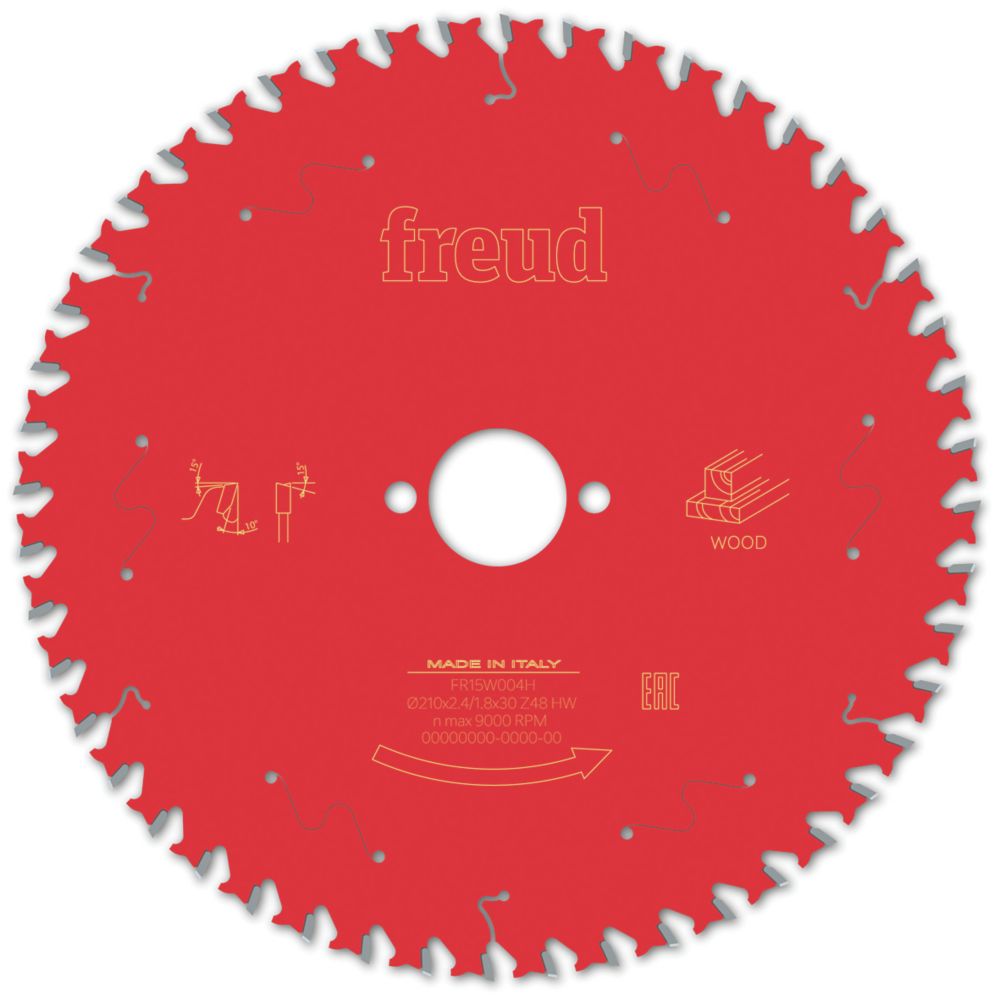 Image of Freud Wood Circular Saw Blade 210mm x 30mm 48T 