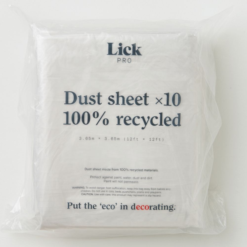 Image of LickTools Dust Sheets 3.65m x 3.65m 10 Pack 