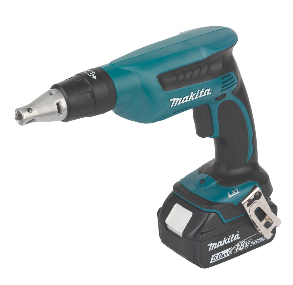 Image of Makita DFS451RTJ 18V 2 x 5.0Ah Li-Ion LXT Cordless Drywall Screwdriver 