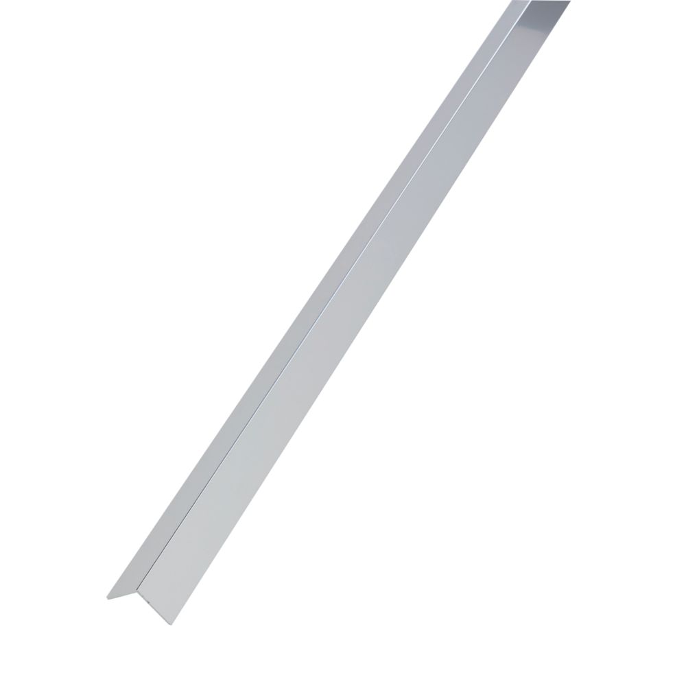 Image of Alfer Chrome-Effect Anodised Aluminium Equal-Sided Angle 1000 x 15 x 15mm 