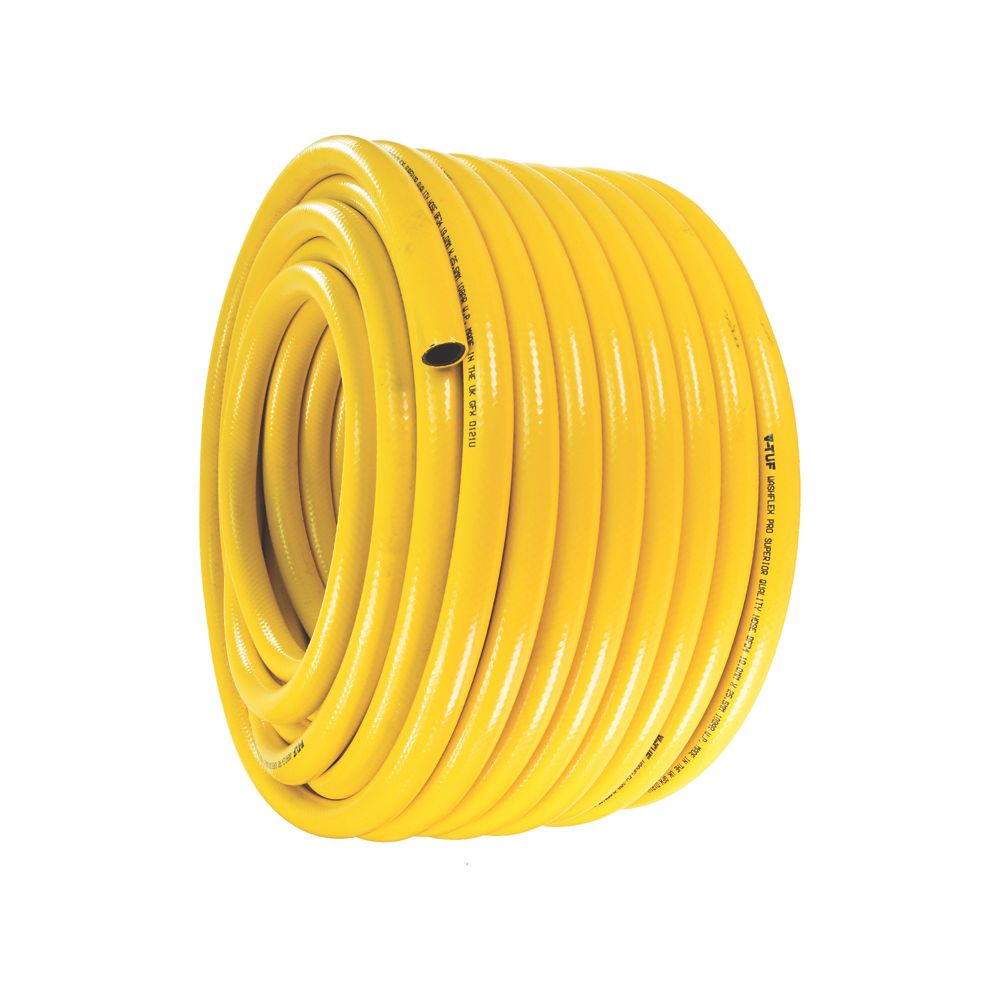 Image of V-Tuf Washflex Presure Washer Hose Yellow 3/4" x 50m 