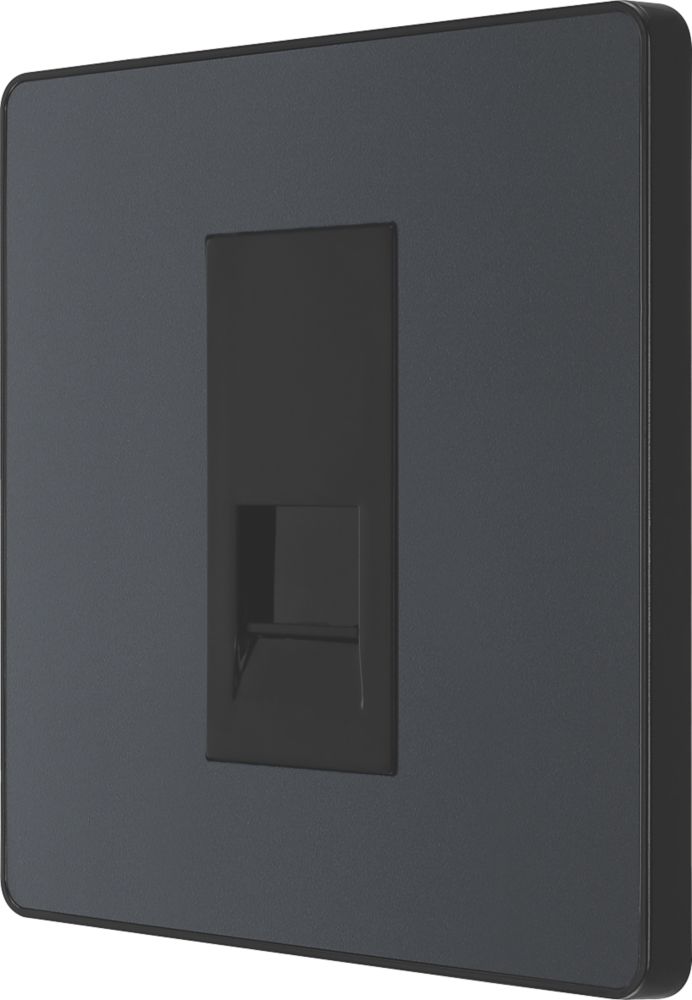 Image of British General Evolve Slave Telephone Socket Grey with Black Inserts 