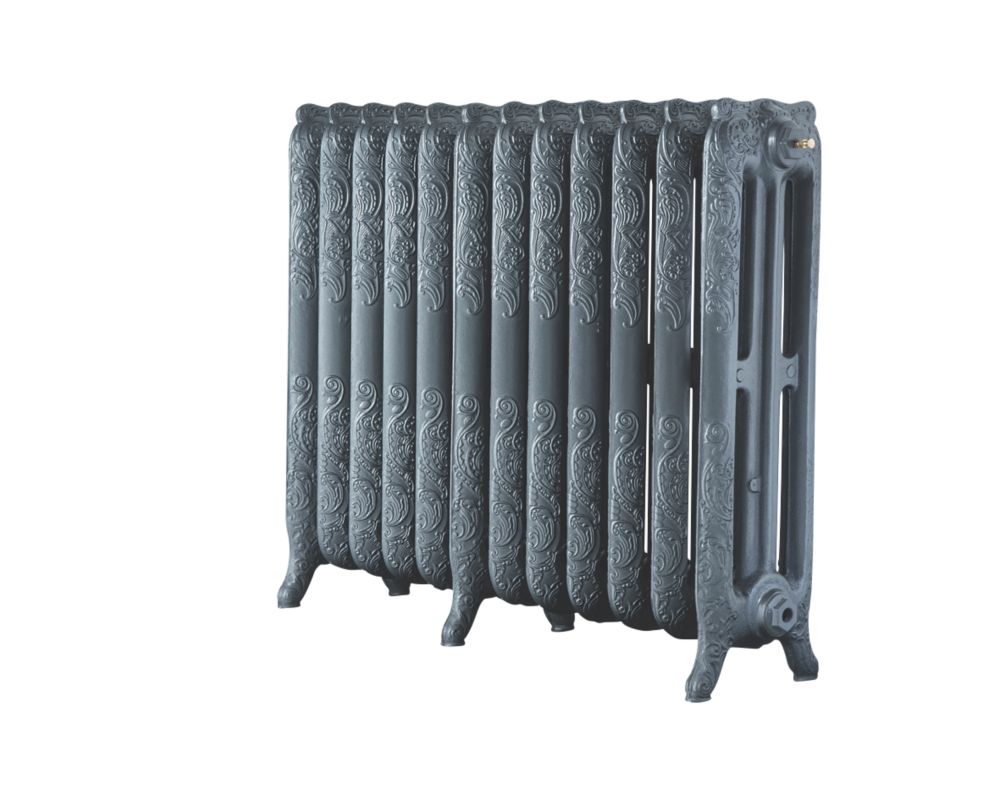 Image of Arroll Montmartre 3-Column Cast Iron Radiator 760mm x 994mm Cast Grey 5896BTU 