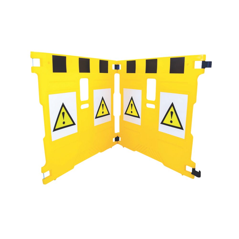 Image of Addgards Supergard 2-Panel Barrier Yellow 1100mm 