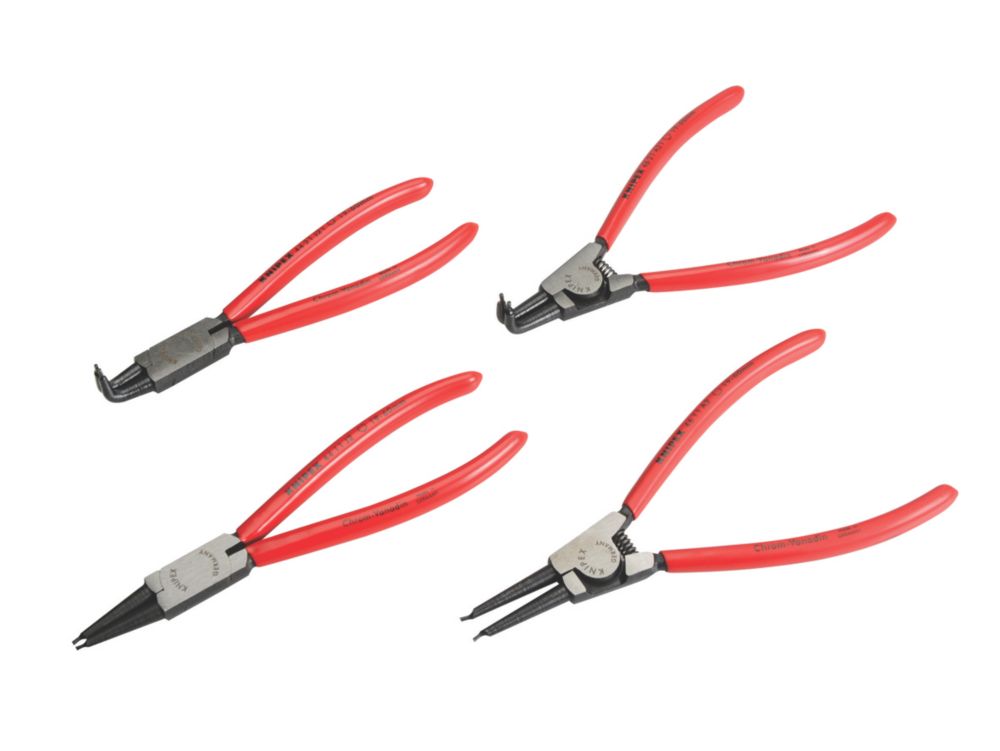 Image of Knipex Circlip Pliers in Tool Roll 4 Pieces 