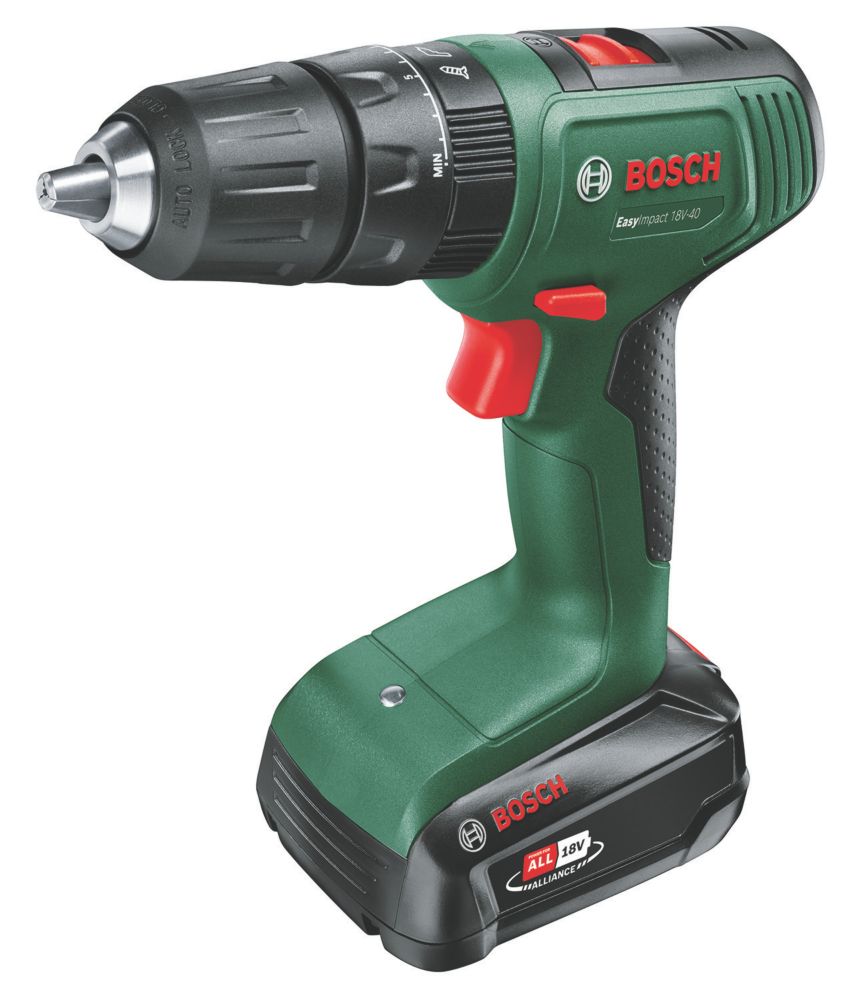 Image of Bosch EasyImpact 18V-40 18V 1 x 2.0Ah Li-Ion Power for All Cordless Combi Drill 