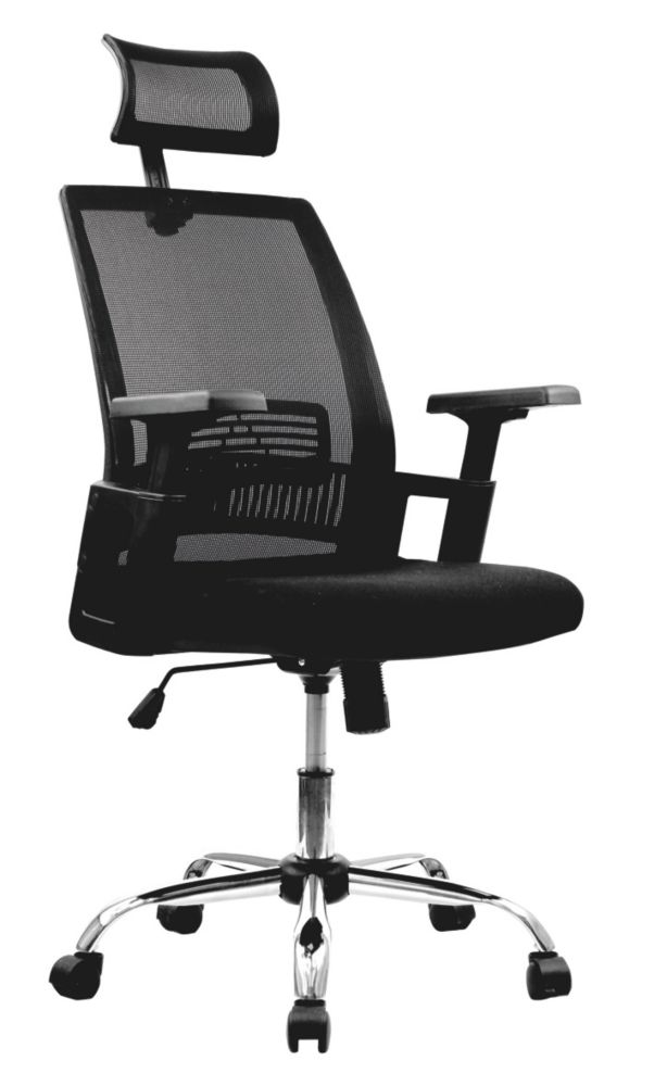 Image of Nautilus Designs Alpha High Back Operator Chair Black 