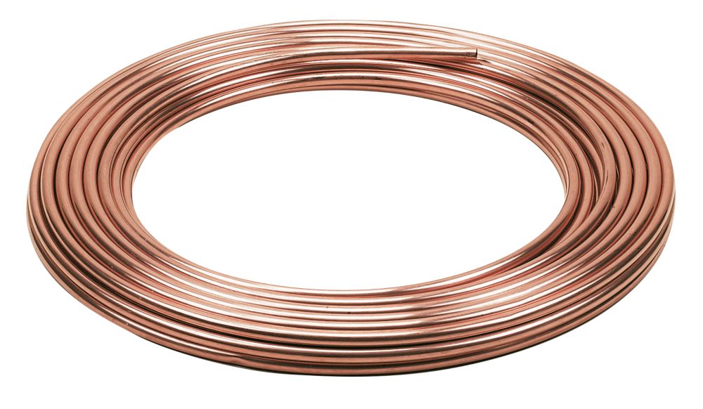 Image of Wednesbury Microbore Copper Coil Pipes 10mm x 25m 