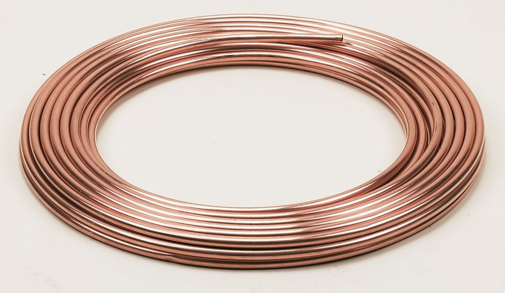 Image of Wednesbury Microbore Copper Coil Pipes 10mm x 25m 