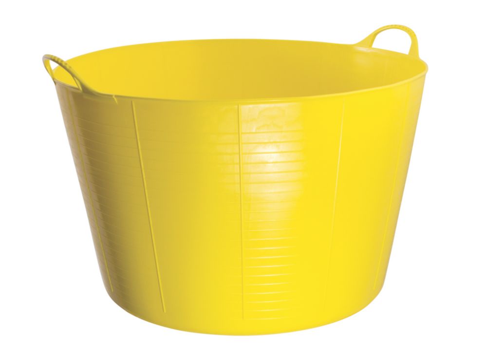 Image of Red Gorilla Polyethylene Tub Yellow 75Ltr 
