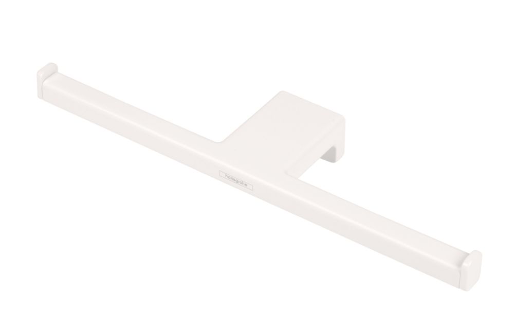 Image of Hansgrohe AddStoris Double Toilet Roll Holder Matt White 