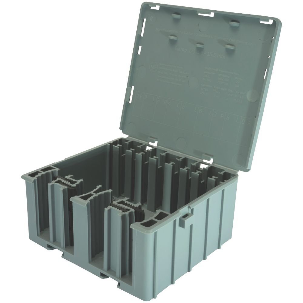 Image of Wago 32A Junction Box 55 x 126 x 115mm Grey 
