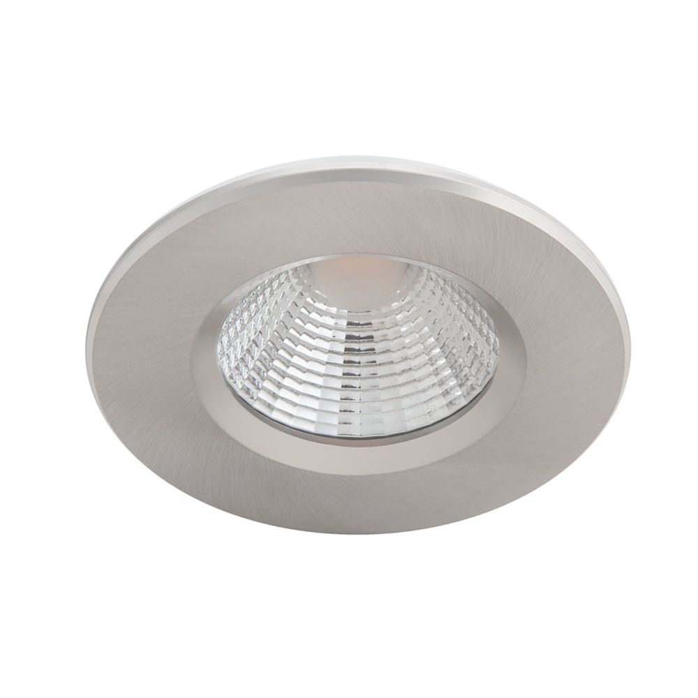 Image of Philips Dive Fixed LED Downlight Brushed Nickel 5.5W 350lm 3 Pack 