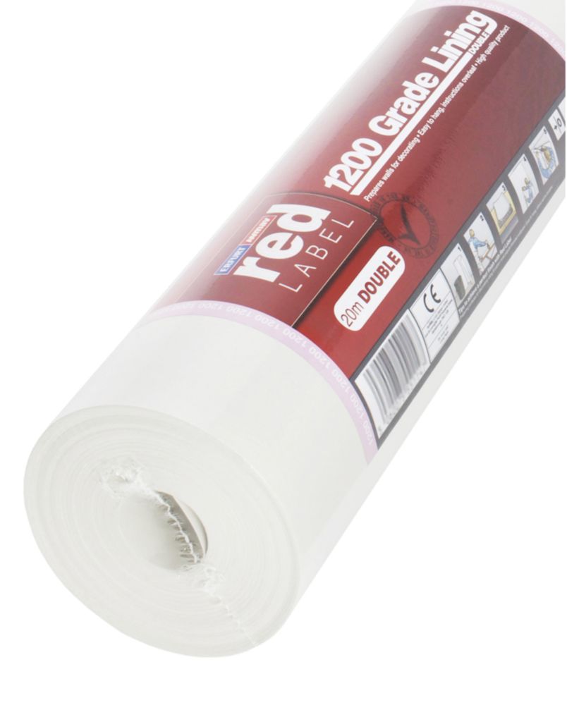 Image of Erfurt Natural Red Label 1200 Grade Lining Double 53cm x 20m 