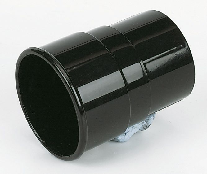 Image of FloPlast Round Downpipe Socket Black 68mm 
