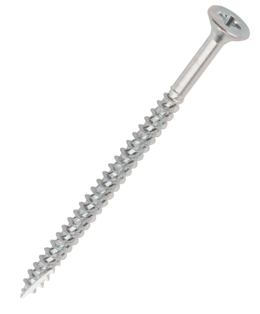 Image of Turbo Silver PZ Double-Countersunk Multipurpose Screws 6mm x 100mm 100 Pack 