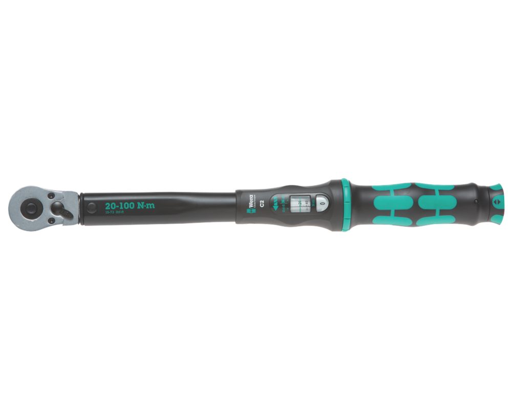 Image of Wera Click-Torque C2 Adjustable Torque Wrench 1/2" x 18.1" 