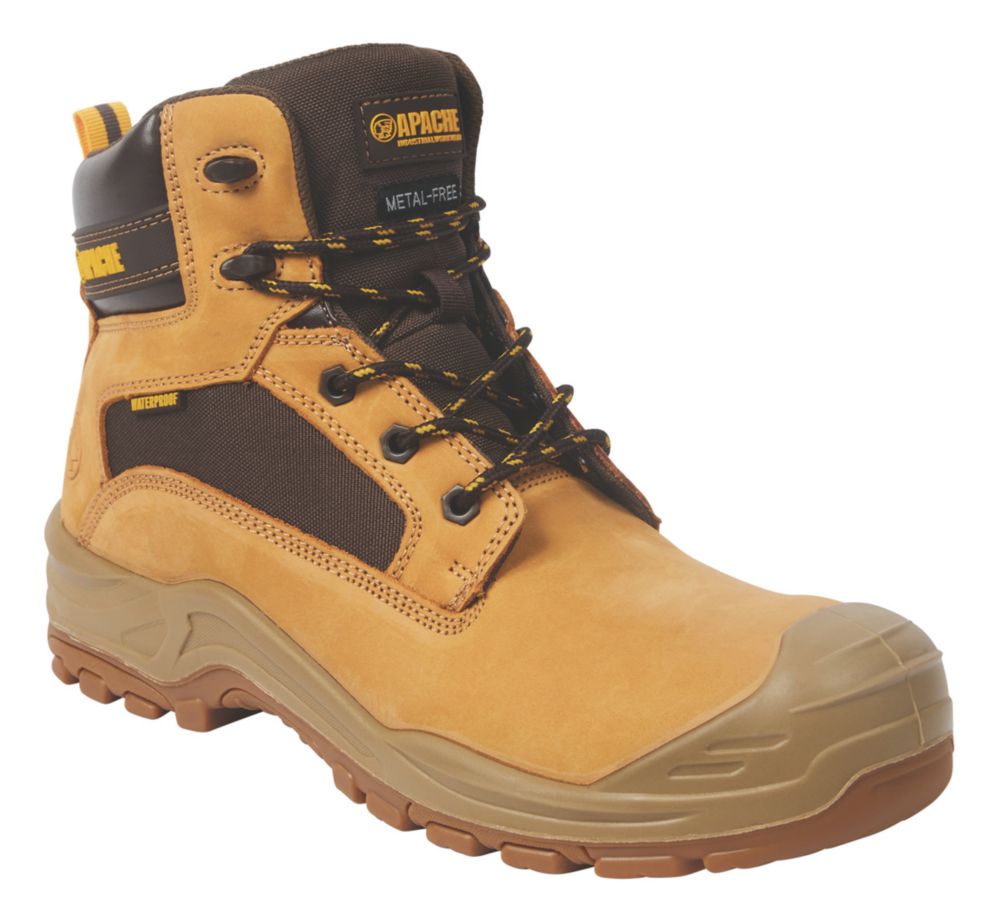 Image of Apache ATS Arizona Metal Free Safety Boots Honey Size 4 