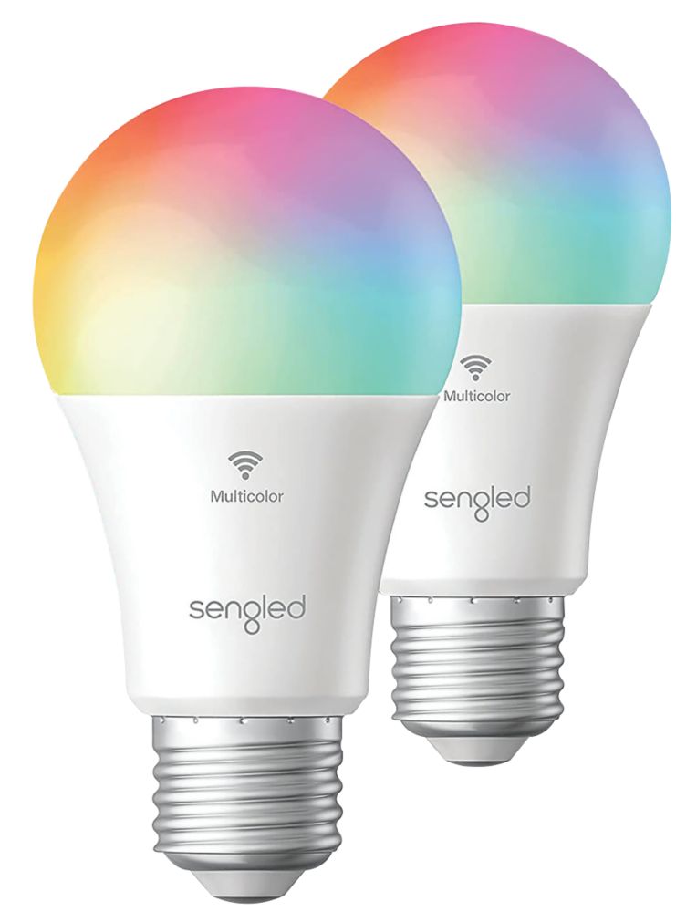 Image of Sengled W21-U23 ES A60 Assorted LED Smart Light Bulb 7.8W 806lm 2 Pack 
