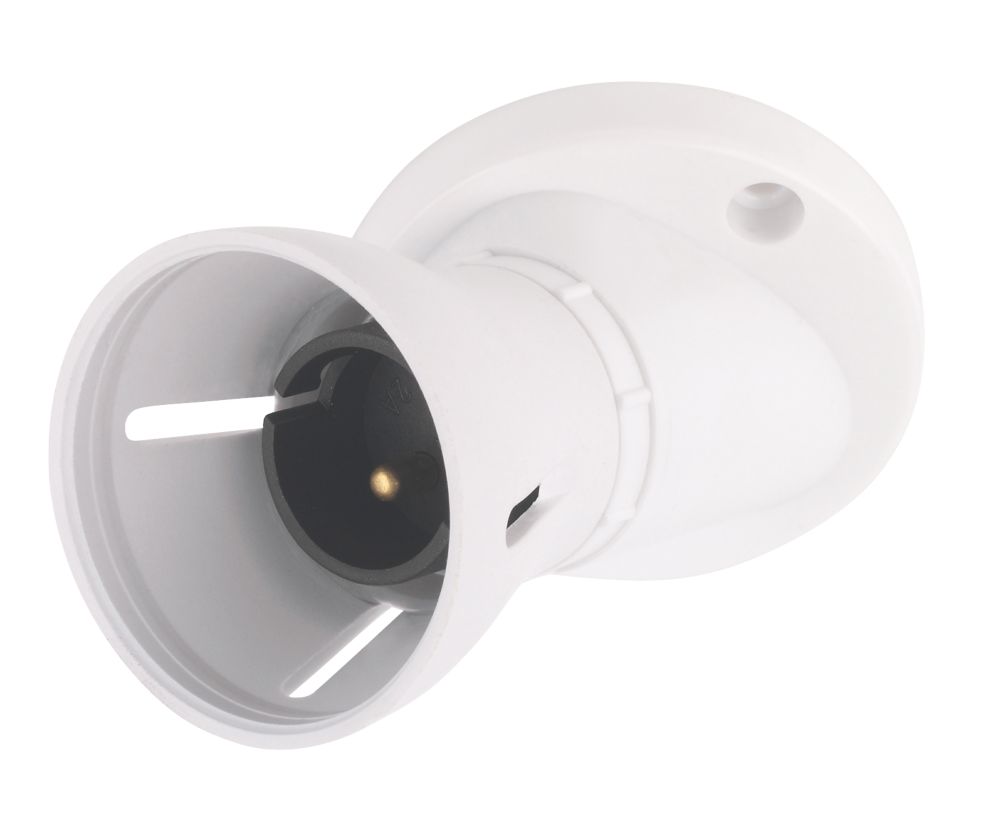 Image of Angled HO Batten Lamp Holder Light Fitting BC 2.52" 