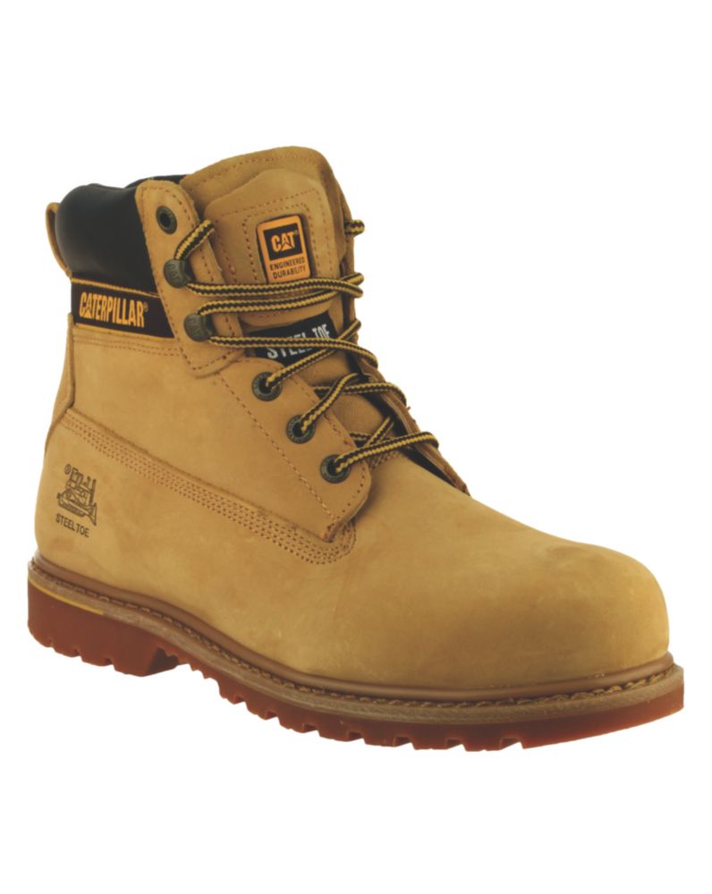 Image of CAT Holton Safety Boots Honey Size 10 