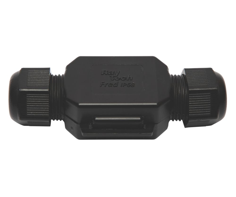 Image of Raytech Fred-N 2-Entry 3-Pole IP69K Gel-Filled Straight Cable Joint Black 